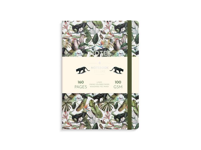 Burde Anteckningsbok Deluxe A5 panther, st