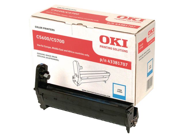 OKI Trumenhet, cyan, 43381707, st