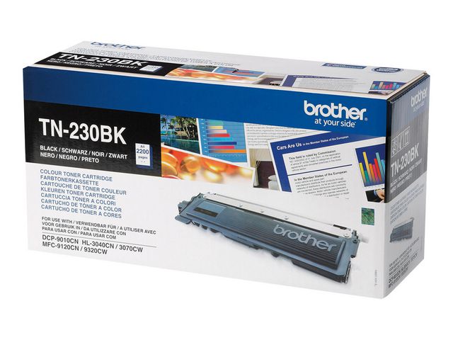 Brother Toner TN-230 BK, TN-230BK, svart, singelförpackning, st