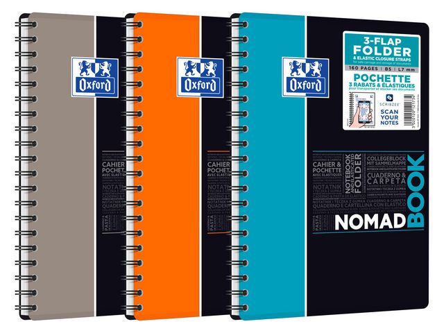 Oxford Anteckningsblock Nomad B5+ linj, st