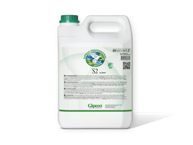 GIPECO Rengöringsmedel, S2 allrent, flytande, persika, 5L, st