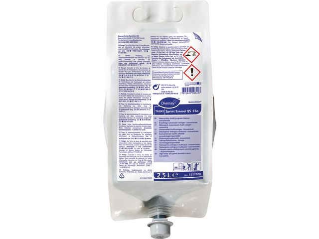 Taski Grovrengöringsmedel, avfettande, Sprint Emerel QS E5a-patron, 2,5l, st