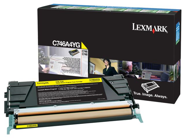 Lexmark Toner C746A1YG gul, st