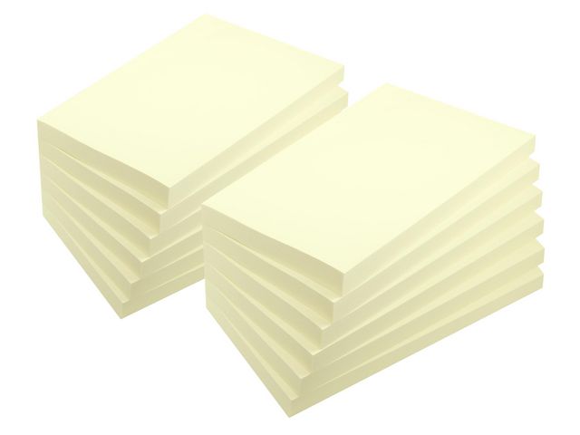 Lyreco Notes recycled 76x127mm gul 12/FP, fp om 12 st