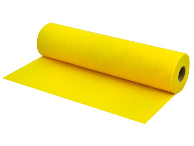 PLAYBOX Dekorationsfilt 45cmx5m gul, rulle om 5 m