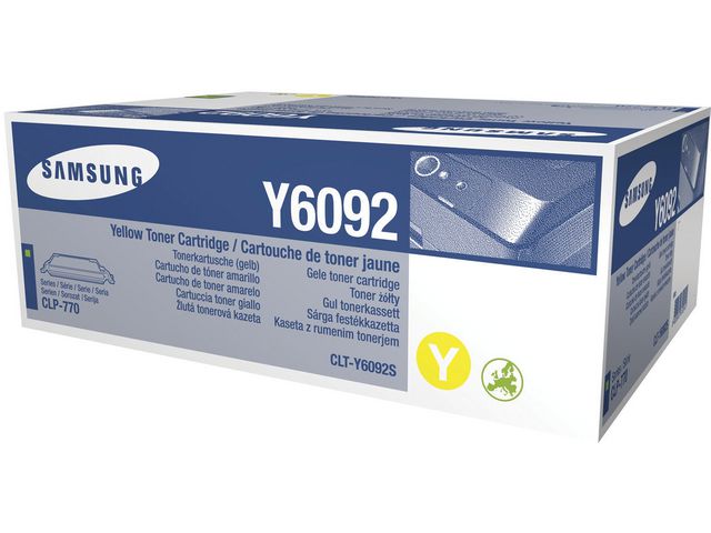 Samsung Toner CLT-Y6092S, CLT-Y6092S/ELS, gul, singelförpackning, st