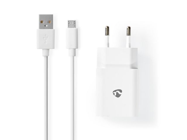 NEDIS Laddare Vägg 2.1 A Micro-USB V, st