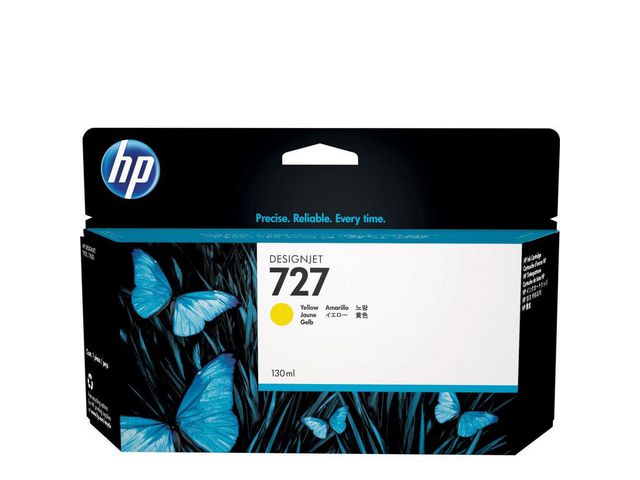 HP Bläckpatron, 727, hög kapacitet, gul, F9J78A, st