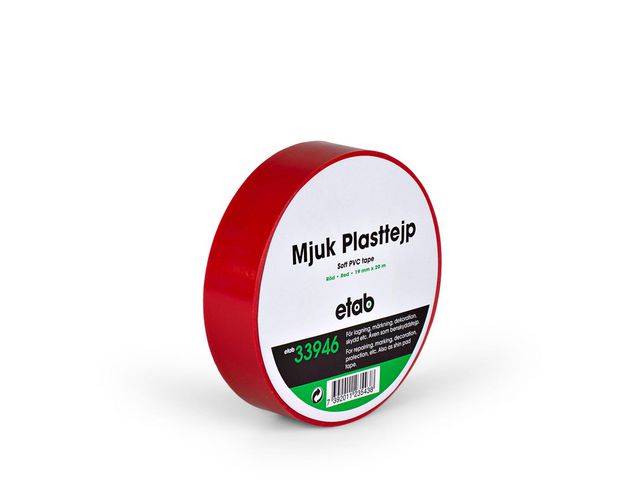 ETAB Tejp 33946 38mmx20m Röd, st