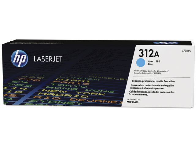 HP Toner CF381A 312A 2,7K Cyan, st