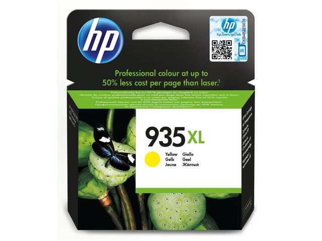 HP Bläckpatron, 935XL, C2P26AE, gul, singelförpackning, st