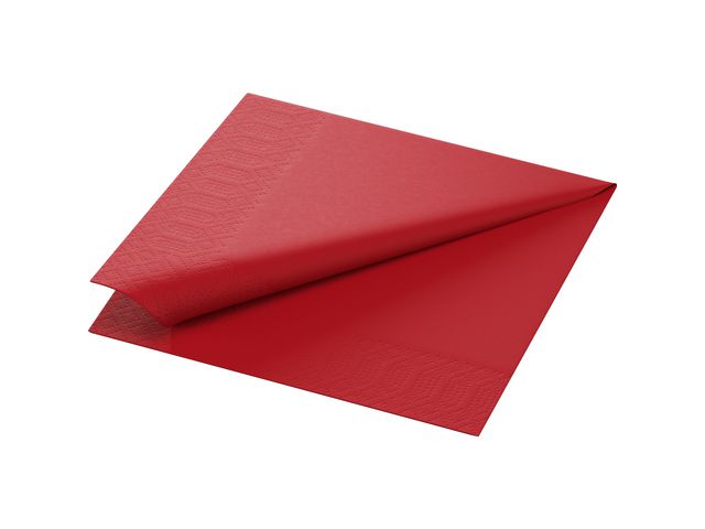 Duni Engångsservett, 1-lagers, enfärgad, 33 cm, röd, fp om 500 st