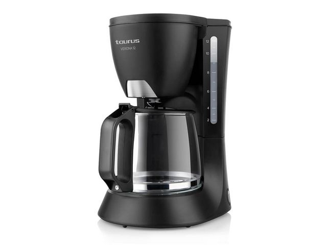 taurus Kaffebryggare 12 koppar 680W svart, st