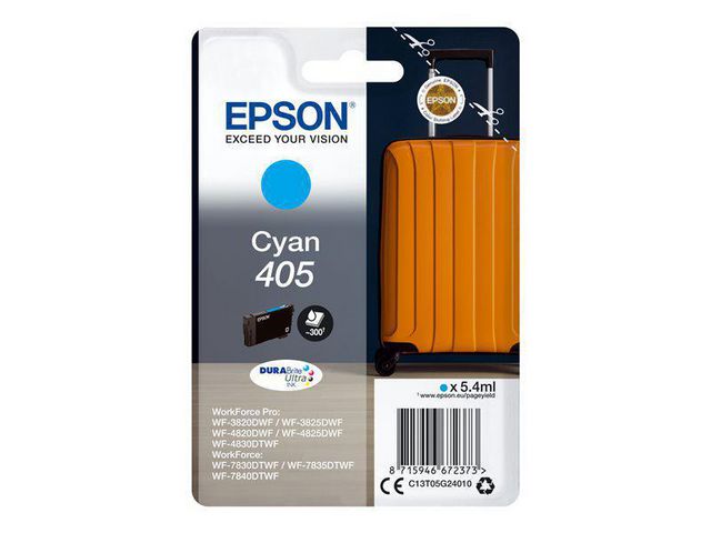 Epson Bläckpatron T405 cyan, st