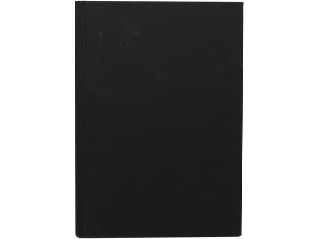 Burde Anteckn.bok linne svart olinj, A4, st