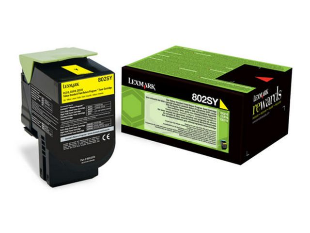 Lexmark Toner 80C2SYE 2K Gul, st