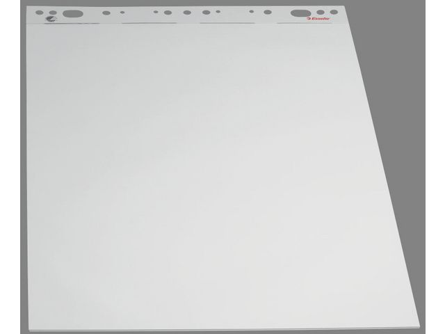Esselte Blädderblock 50 ark flerhålat 590x800mm vit, fp om 5 st