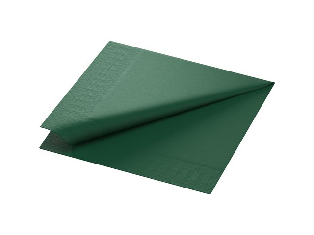 Duni Servett för engångsbruk, 3 lager, mörkgrön, 40 x 40 cm, fp om 125 st