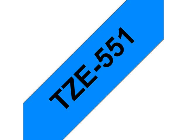 Brother Tape TZE551 24mm svart på blå, st