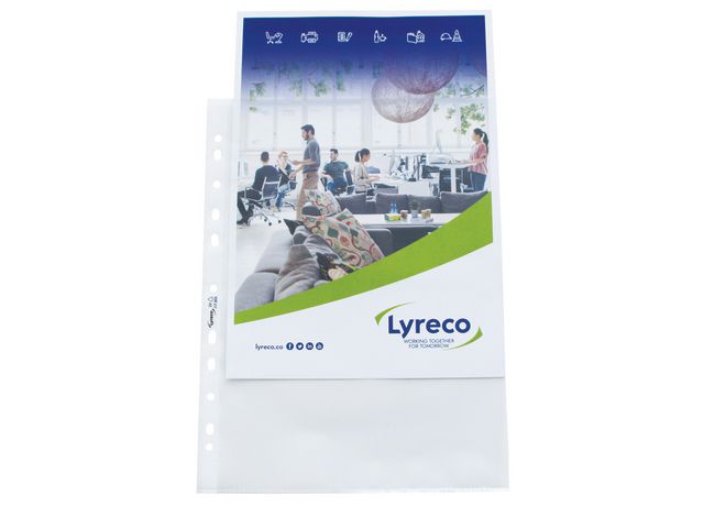 Lyreco Plastficka A4 0,08 präg, fp om 100 st