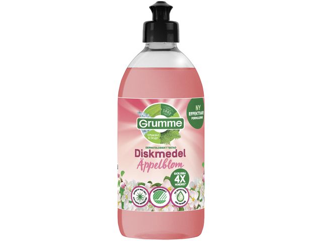 Grumme Handdiskmedel Äppelblom 500ml, fp om 8 st