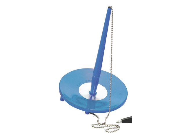 BALLOGRAF Kulpenna Deskset medium blått bläck blå, st