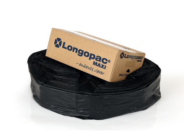 LONGOPAC Kassett Maxi 30my 110m svart, rulle om 110 m