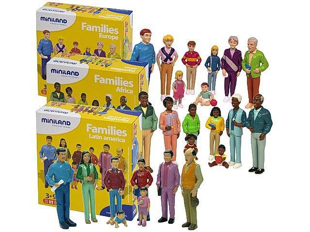 Miniland Familj Lekfigurer 1.2.3. 24/fp, fp om 3 st