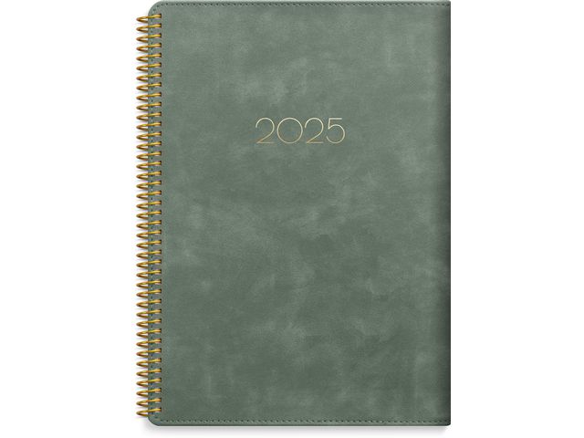 Burde Kalender 2025 Business Twist grön, st