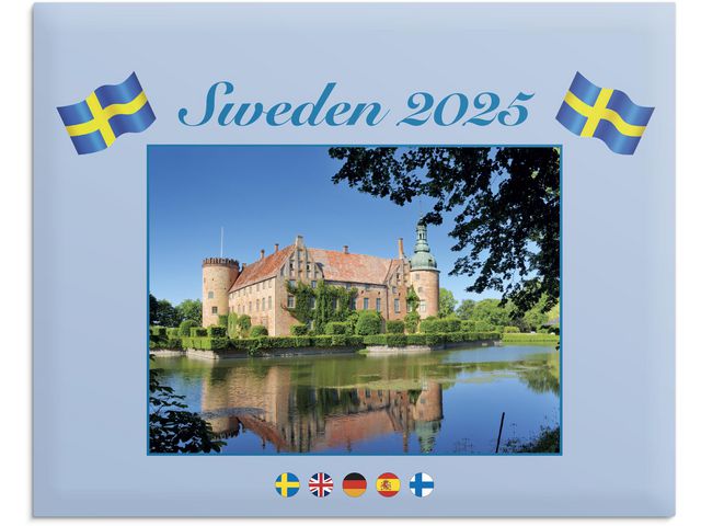 Burde Väggkalender 2025 Sweden med kuvert, st