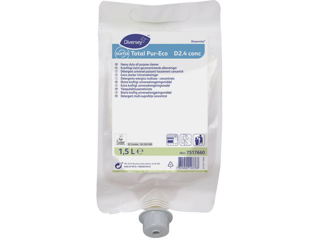 Diversey Allrengöring Total Pur-Eco D2.4 conc refill 1,5l, st