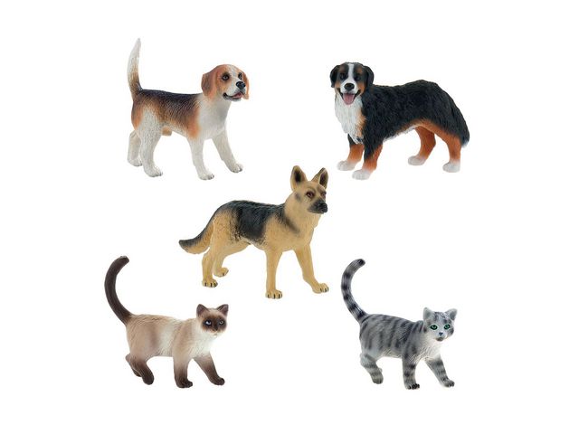 BULLYLAND® Hundar och katter, fp om 5 st
