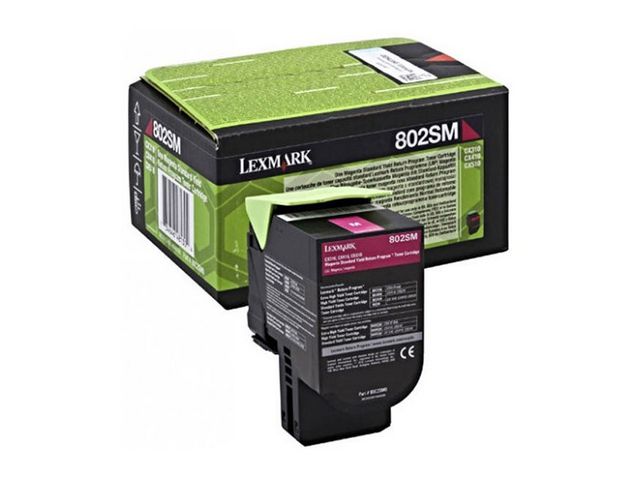 Lexmark Toner 80C2SME 2K Magenta, st