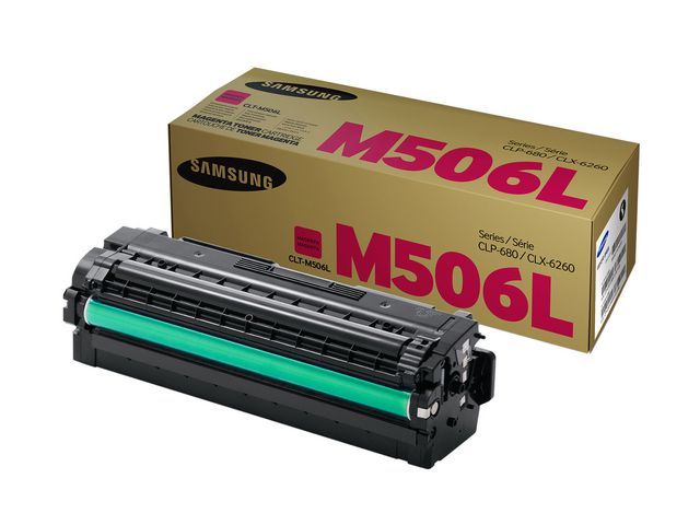 Samsung Toner, CLT-M506L, 305A, magenta, singelförpackning, st