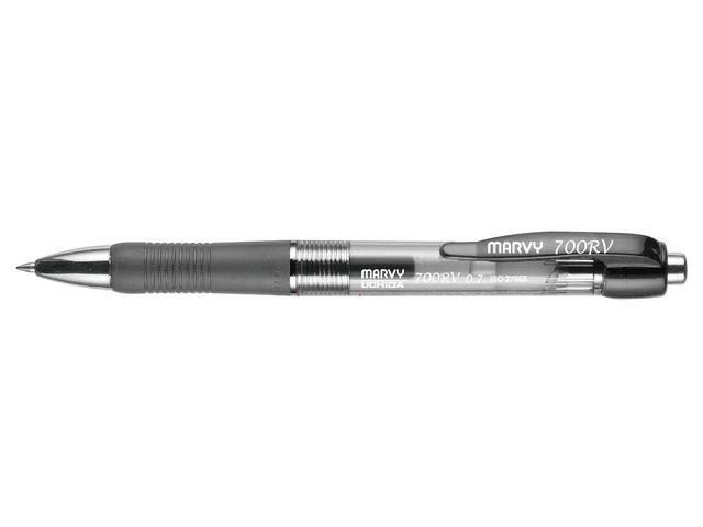Marvy Gelpenna Click 0,7 svart, st