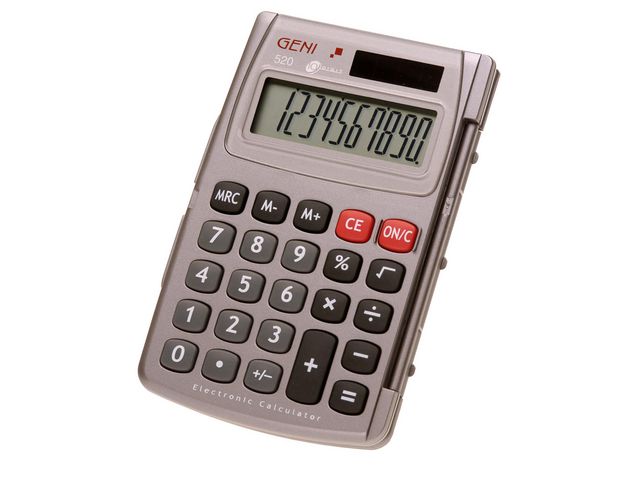 Miniräknare GENIE 520, st