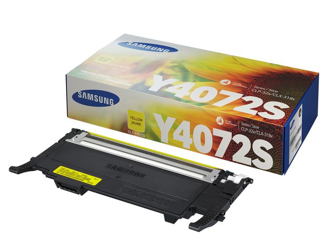 Samsung Toner, CLT-Y4072S, gul, singelförpackning, SU472A, st