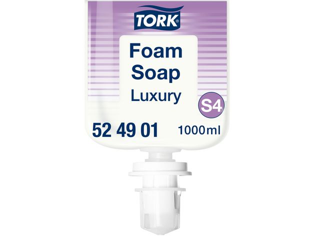 Tork Tvål S4 Luxury skum 1L, flaska om 1 l