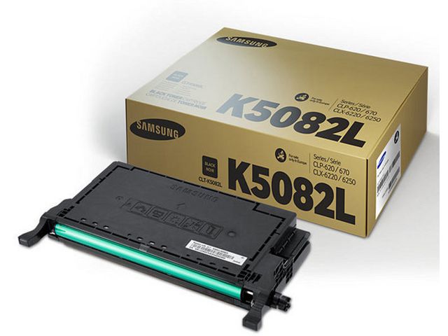 Samsung Tonerkassett, CLT-K5082L, SU188A, svart, singelförpackning, hög kapacitet, st