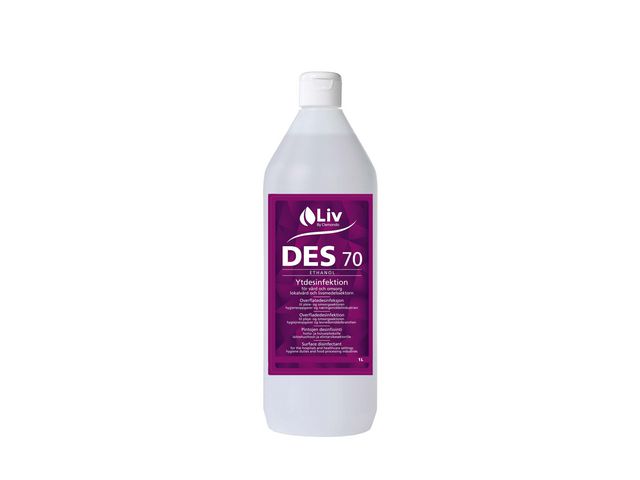Liv Ytdesinfektion Des 70 1L, flaska om 1 l