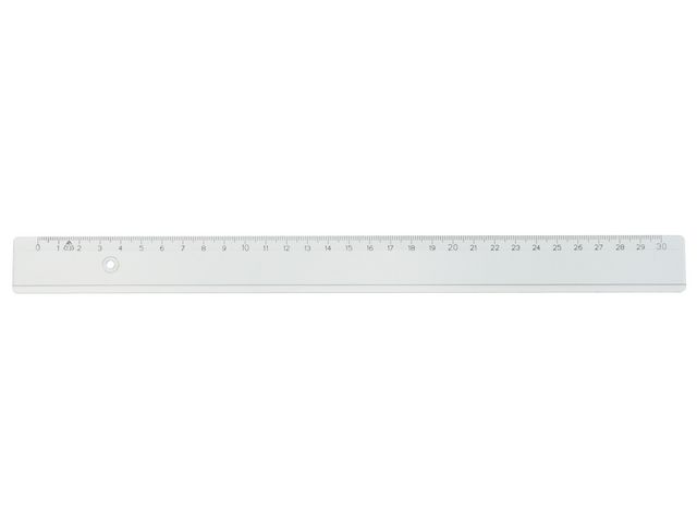 ARDA Linjal 20 cm cm/mm-gradering plast, fp om 10 st