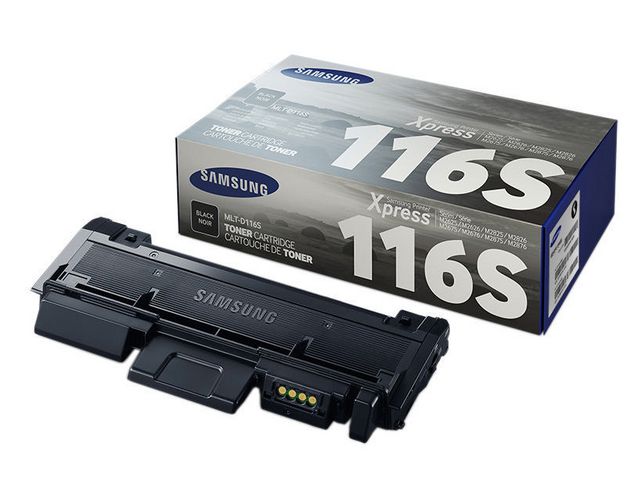 Samsung Toner, MLT-D116S, svart singelförpackning, SU840A, st