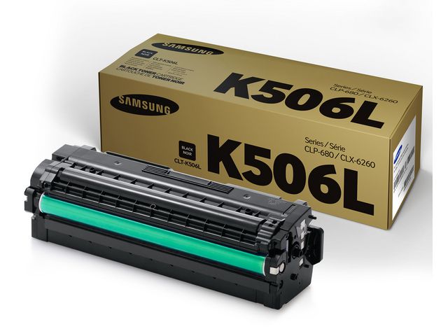 Samsung Tonerkassett, CLT-K506L, SU171A, svart, singelförpackning, hög kapacitet, st