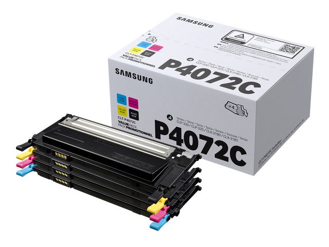 Samsung Toner, CLT-P4072C, SU382A, svart, cyan, magenta, gul, värdeförpackning, st