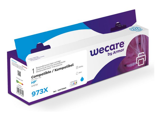 Wecare Bläckpatron 973X cyan, st