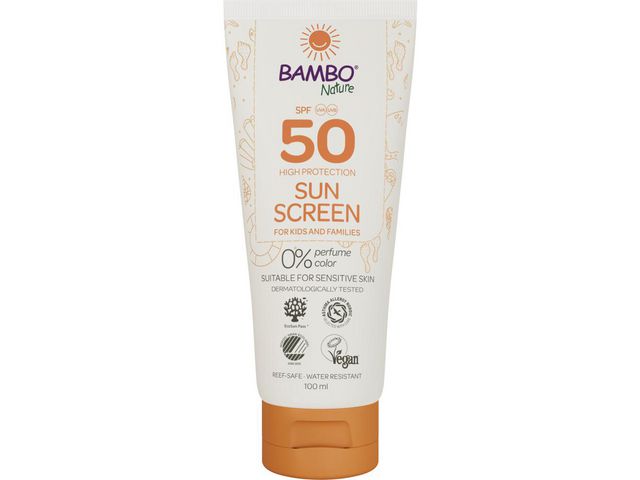 BAMBO Solskyddskräm SPF50 100ml, flaska om 100 ml