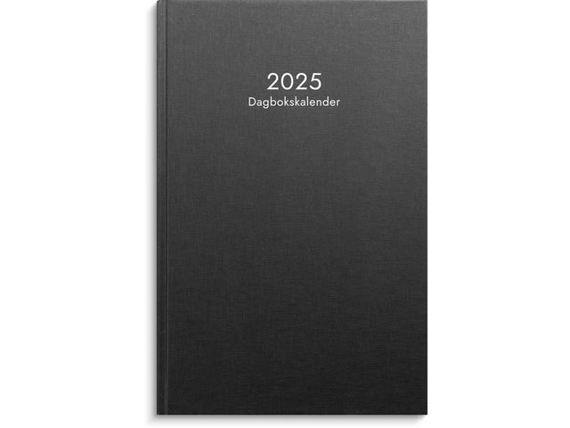 Burde Kalender 2025 Dagbokskalender svart, st