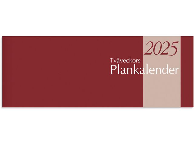 Burde Kalender 2025 Tvåveckors Plankalender, st