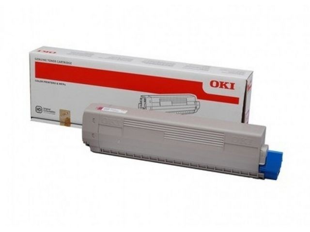 OKI Toner, hög kapacitet, svart, magenta, singelförpackning, 46471102, st