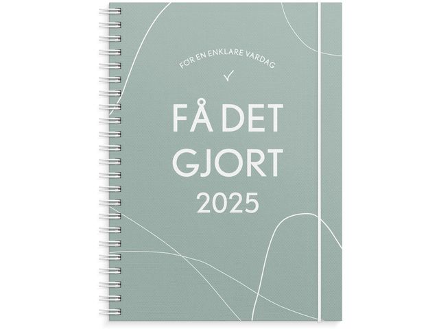 Burde Kalender 2025 Få det gjort grön, st